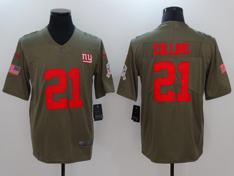 Men's New York Giants Landon Collins #21 Brown Jersey